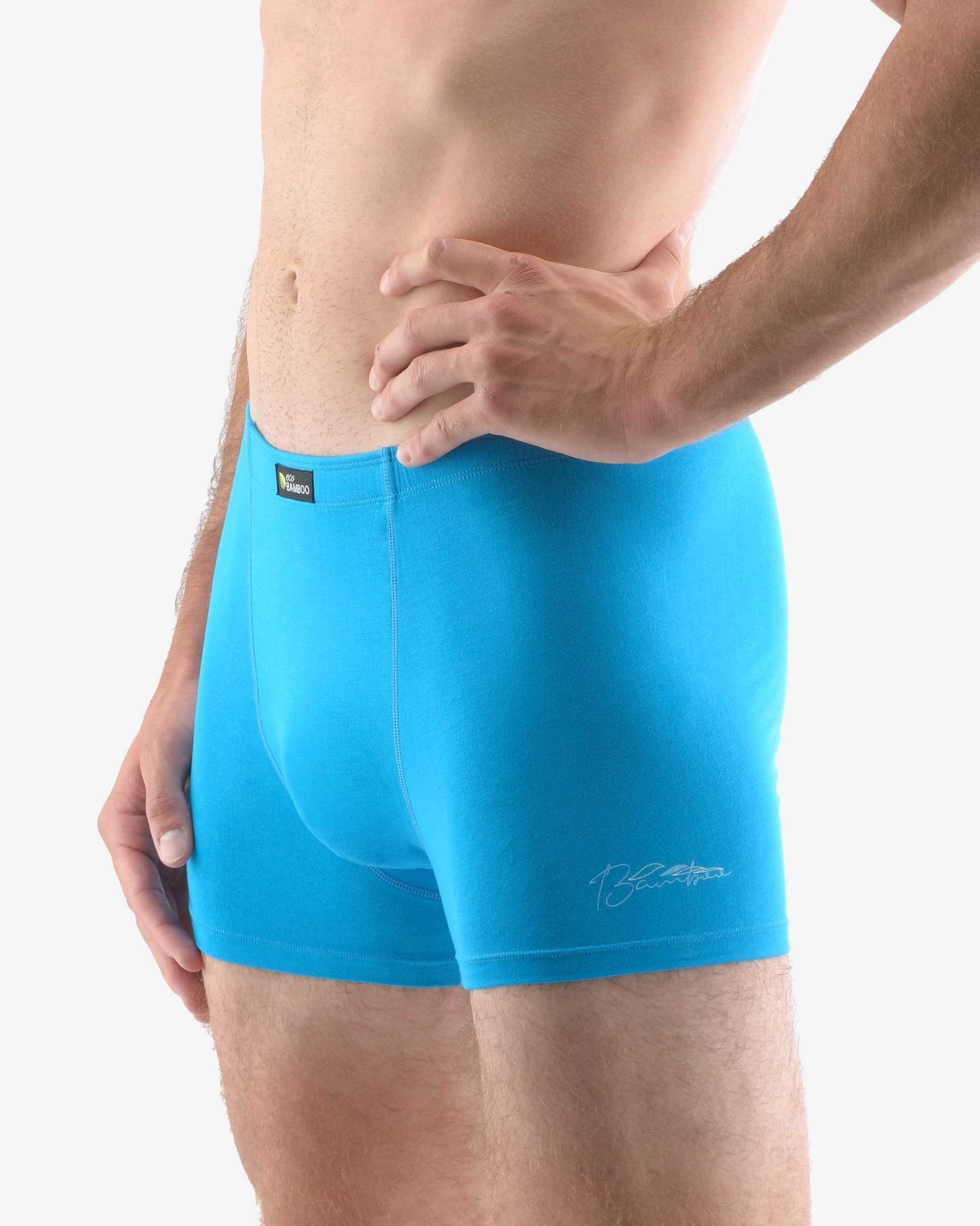 Bambusové boxerky s kratší nohavičkou a potiskem