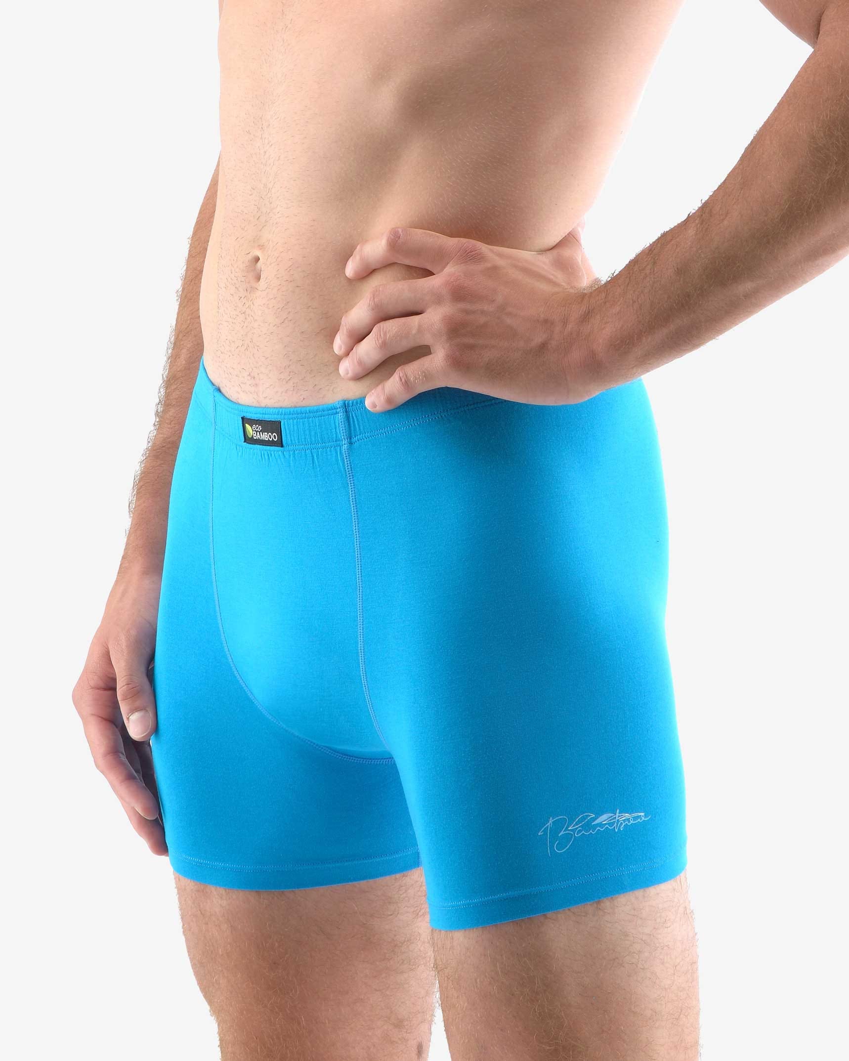 Boxerky z bambusu s delší nohavičkou a potiskem